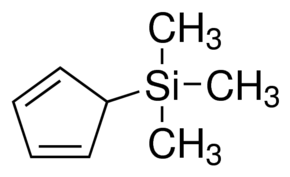 Trimethylsilyl cyclopentadiene, mixture of isomers - CAS:3559-74-8 - 5-(Trimethylsilyl)-1,3-cyclopentadiene, 1,3-Cyclopentadiene, (trimethylsilyl)-